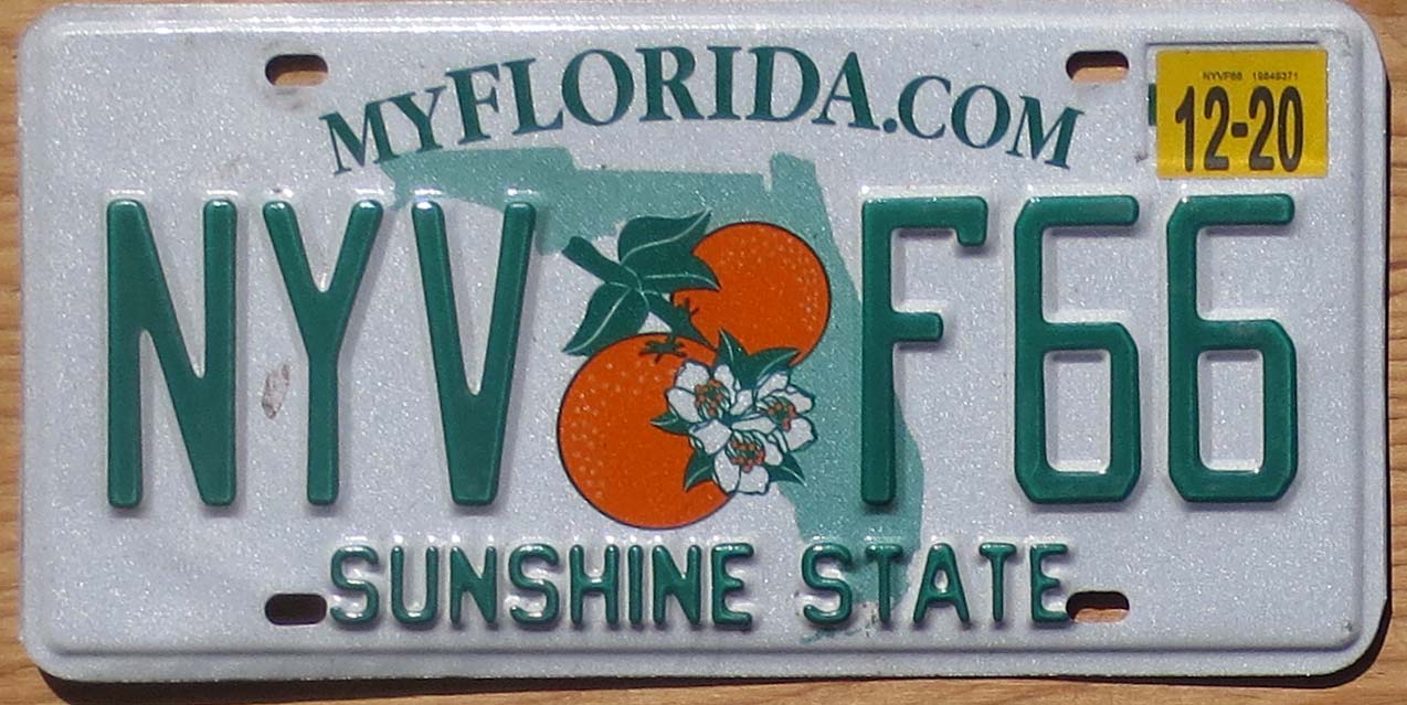 2020 Florida Vg Ex Automobile License Plate Store Collectible   Fl20 2 