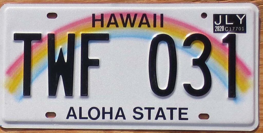 2020 Hawaii Mint NICE PLATE Automobile License Plate Store   Hi20 1 1024x519 