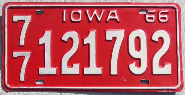 1966 Iowa vg-ex