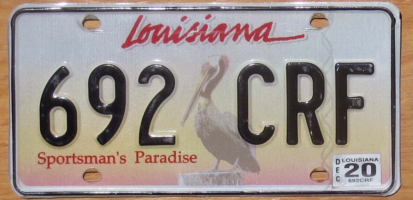 License Plates For SALE Louisiana Green Small Pelican 200 Years