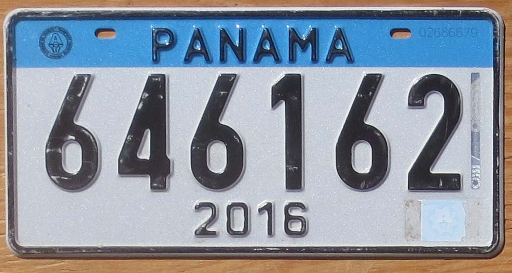 2016 Panama vg+ | Automobile License Plate Store: Collectible License ...