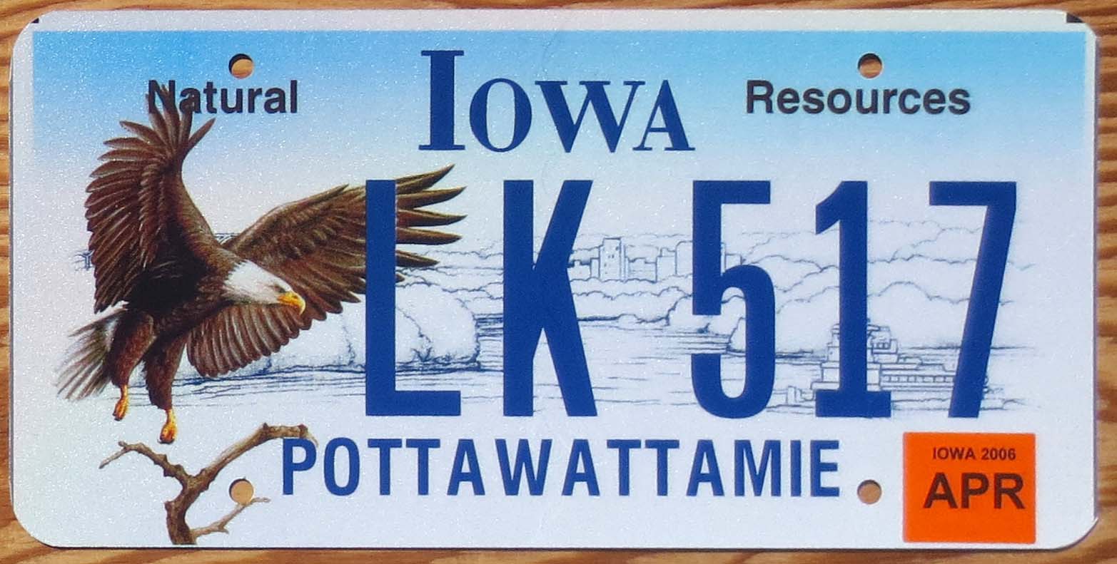 2006 Iowa Natural Resources mint - Automobile License Plate Store ...