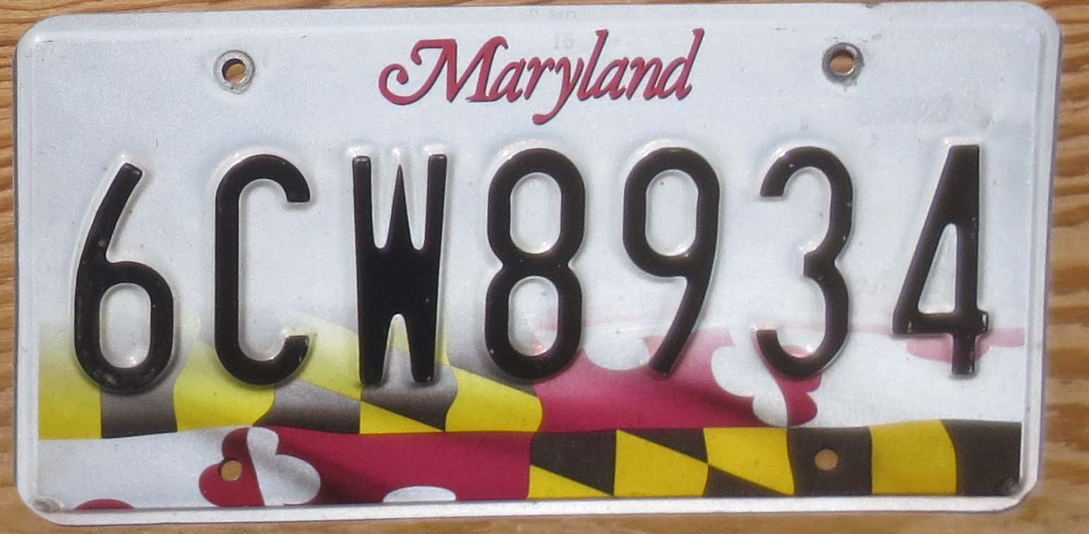 Maryland vg - Automobile License Plate Store: Collectible License ...