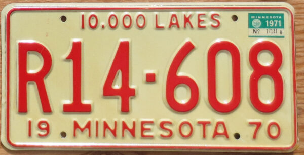 1971 Minnesota recreational vehicle mint