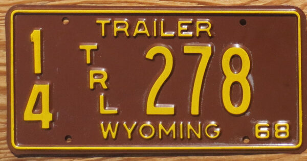 1968 Wyoming trailer nearly mint