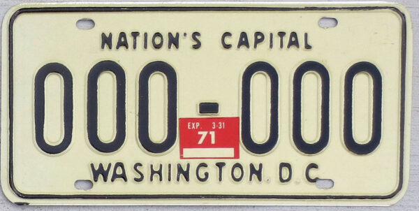 1970 District of Columbia sample mint