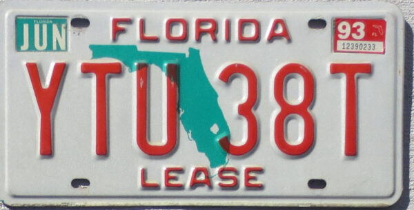 1993 Florida rental car vg-ex