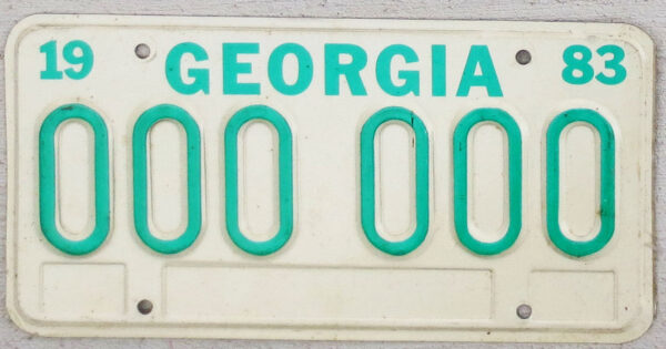 1983 Georgia sample mint