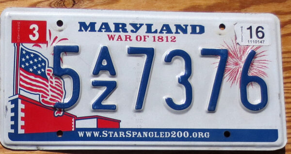 2016 Maryland War of 1812 vg