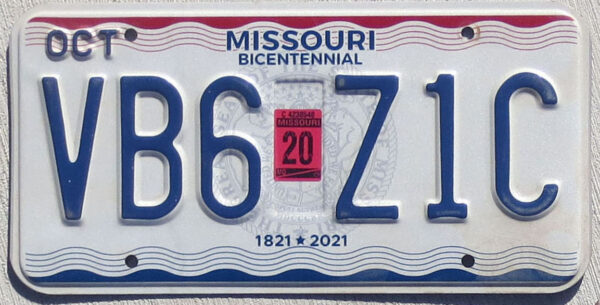 2020 Missouri new base vg+