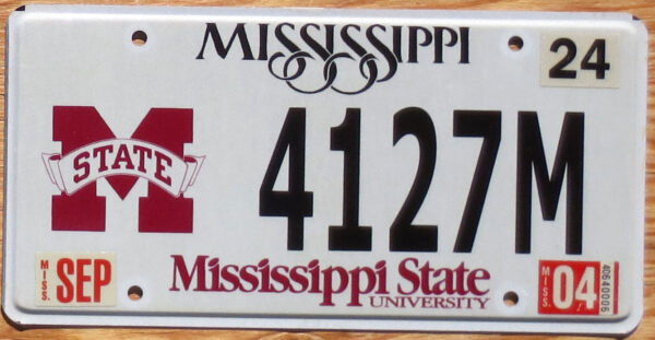 2004 Mississippi - Mississippi State University vg+