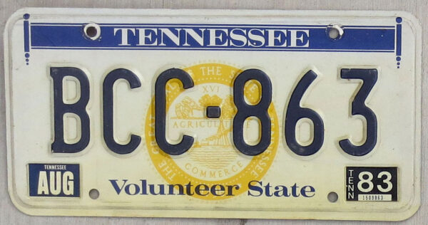 1983 Tennessee vg-