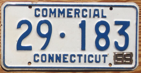 1959 Connecticut commercial vg+