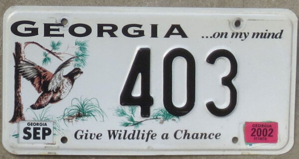 2002 Georgia wildlife vg