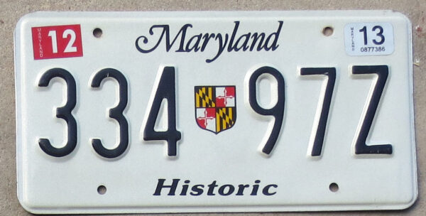 2013 Maryland Historic exc