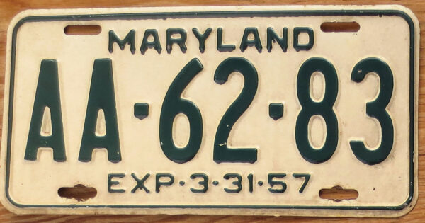 1956 Maryland vg-