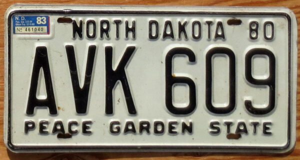 1983 North Dakota vg+