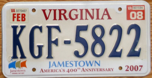 2008 Virginia Jamestown vg