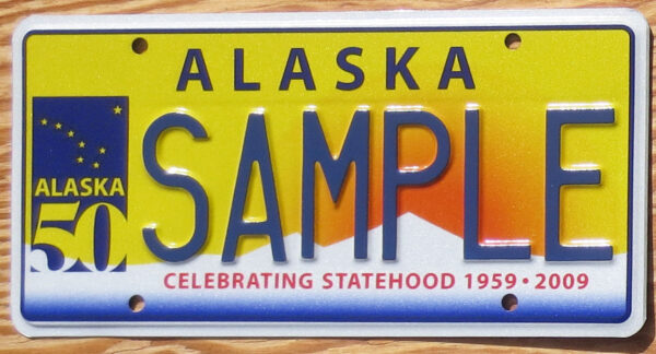 2009 base Alaska Celebrating Statehood sample mint