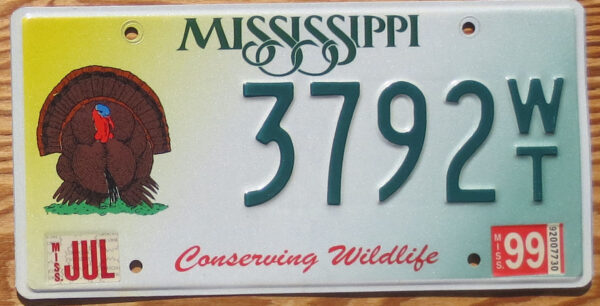 1999 Mississippi conserving wildlife vg+