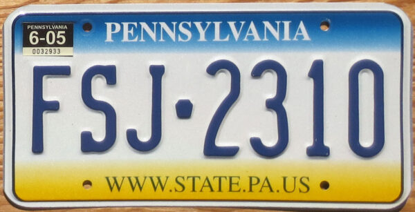 2005 Pennsylvania vg+