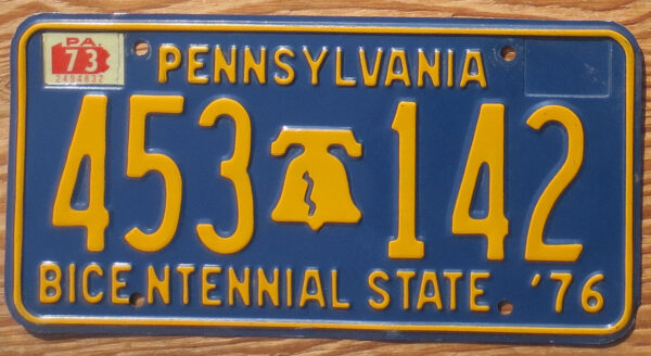 1973 Pennsylvania vg