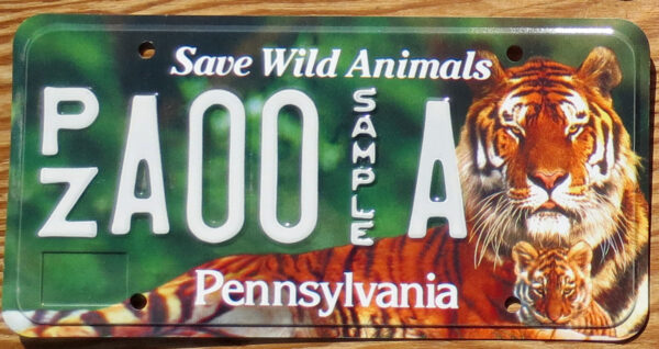 Pennsylvania Save Wild Animals sample mint